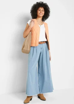 Jupe-culotte ample en jean