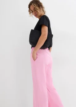 Jupe-culotte douce en viscose mélangée