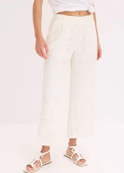 Jupe-culotte en broderie anglaise