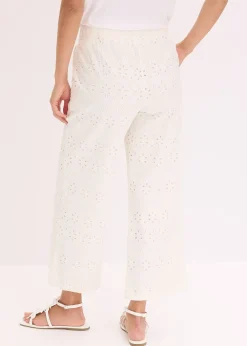 Jupe-culotte en broderie anglaise