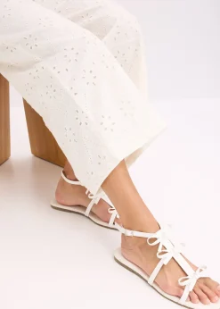 Jupe-culotte en broderie anglaise