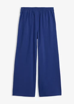 Jupe-culotte en coton avec taille élastiquée