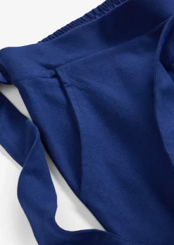 Jupe-culotte en coton avec taille élastiquée