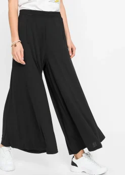 Jupe-culotte en jersey, jambes larges