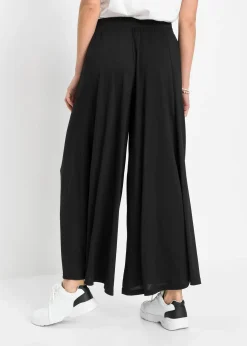 Jupe-culotte en jersey, jambes larges