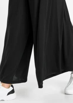 Jupe-culotte en jersey, jambes larges