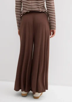 Jupe-culotte en jersey, jambes larges