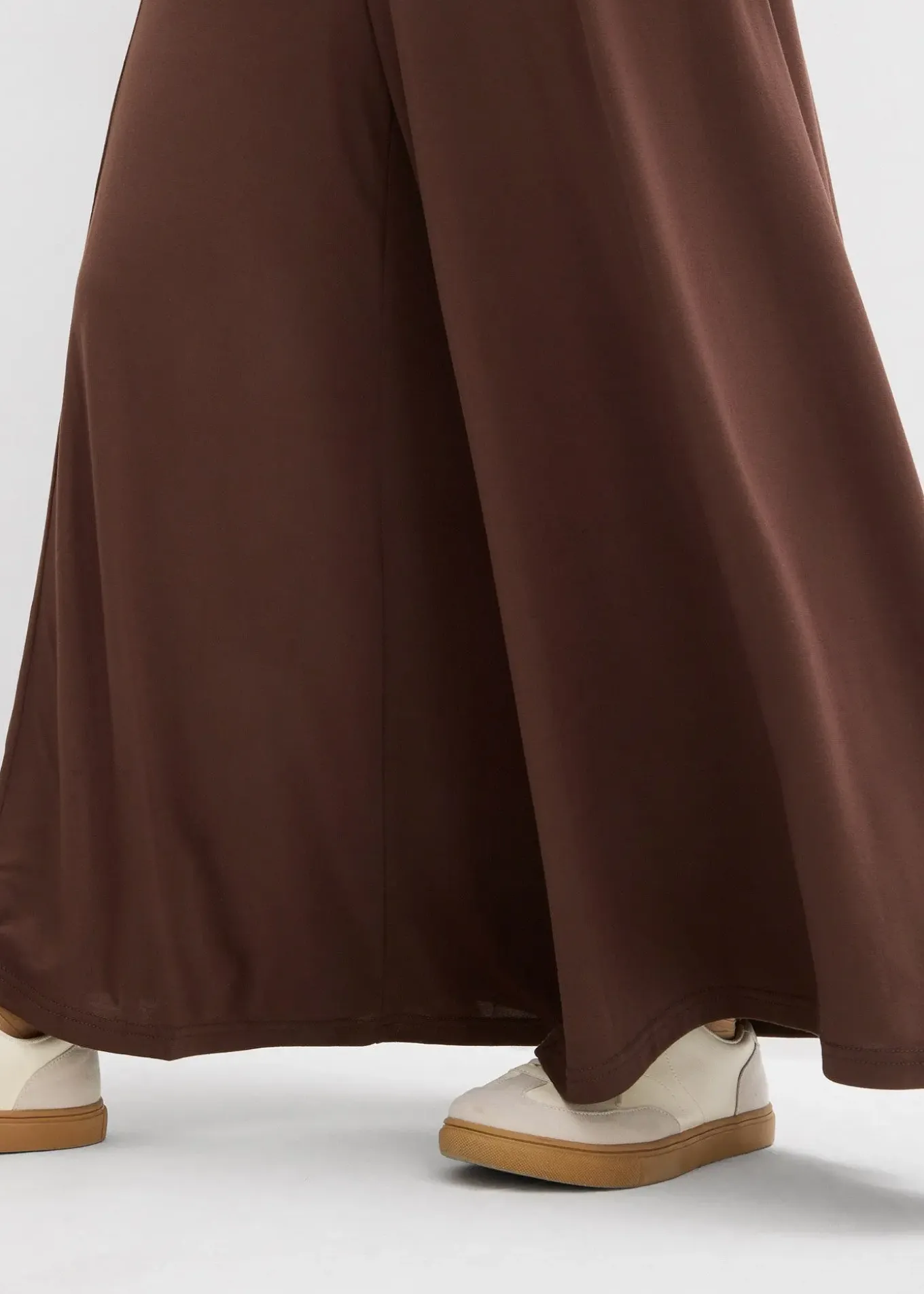 Jupe-culotte en jersey, jambes larges