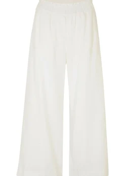 Jupe-culotte en lin, longueur mollet