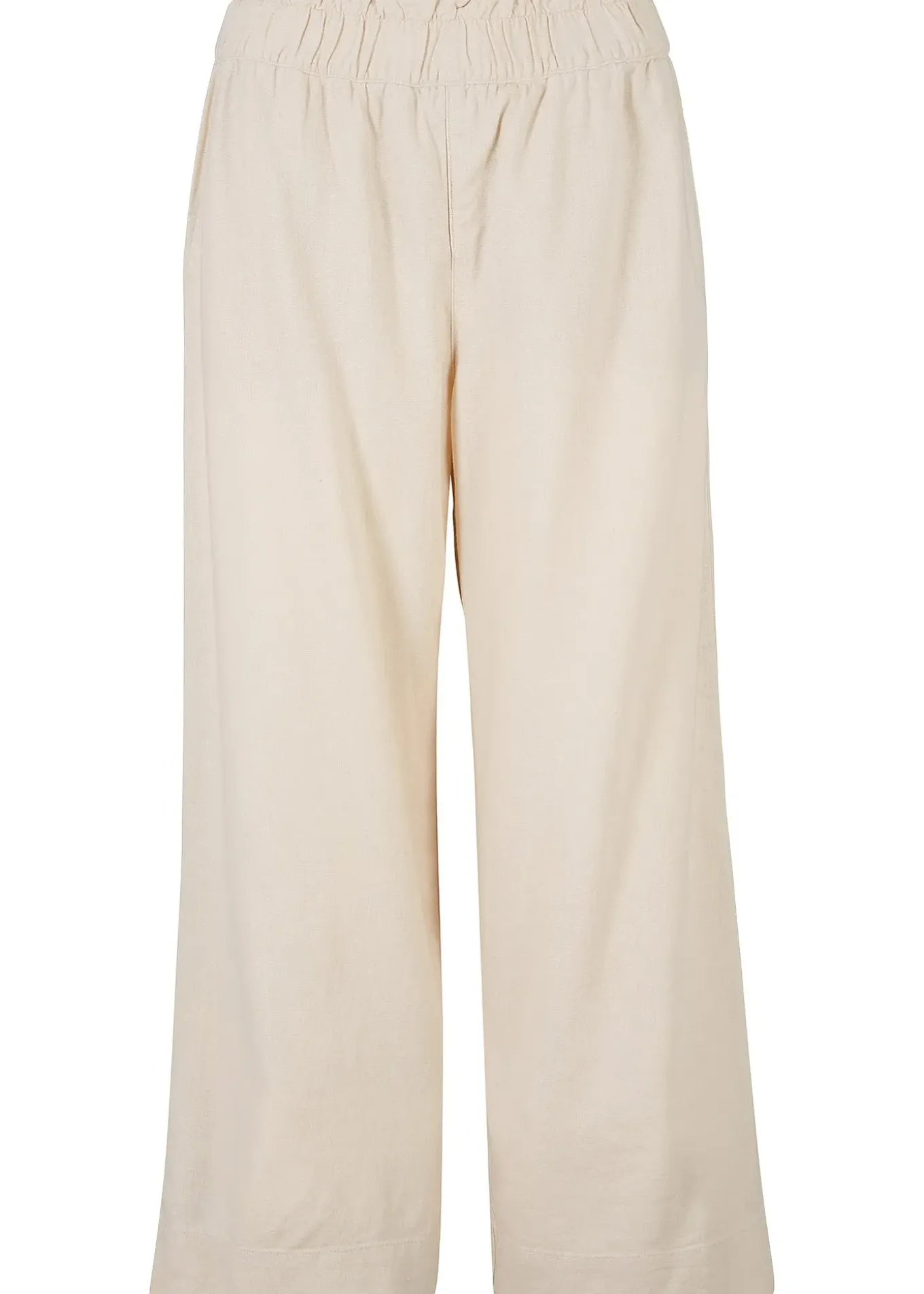 Jupe-culotte en lin, longueur mollet