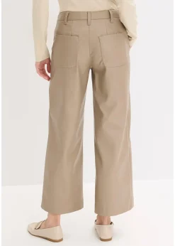 Jupe-culotte en tissu enduit