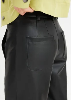 Jupe-culotte en tissu enduit