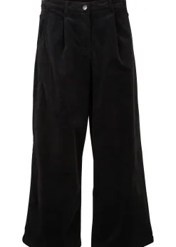 Jupe-culotte en velours côtelé stretch avec taille haute confortable, longueur 7/8