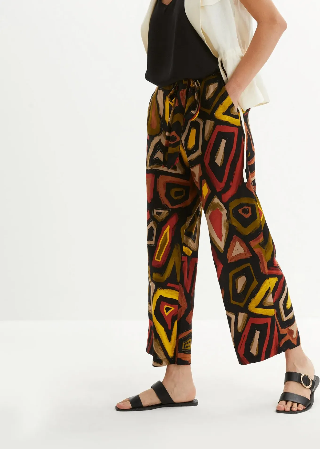 Jupe-culotte en viscose