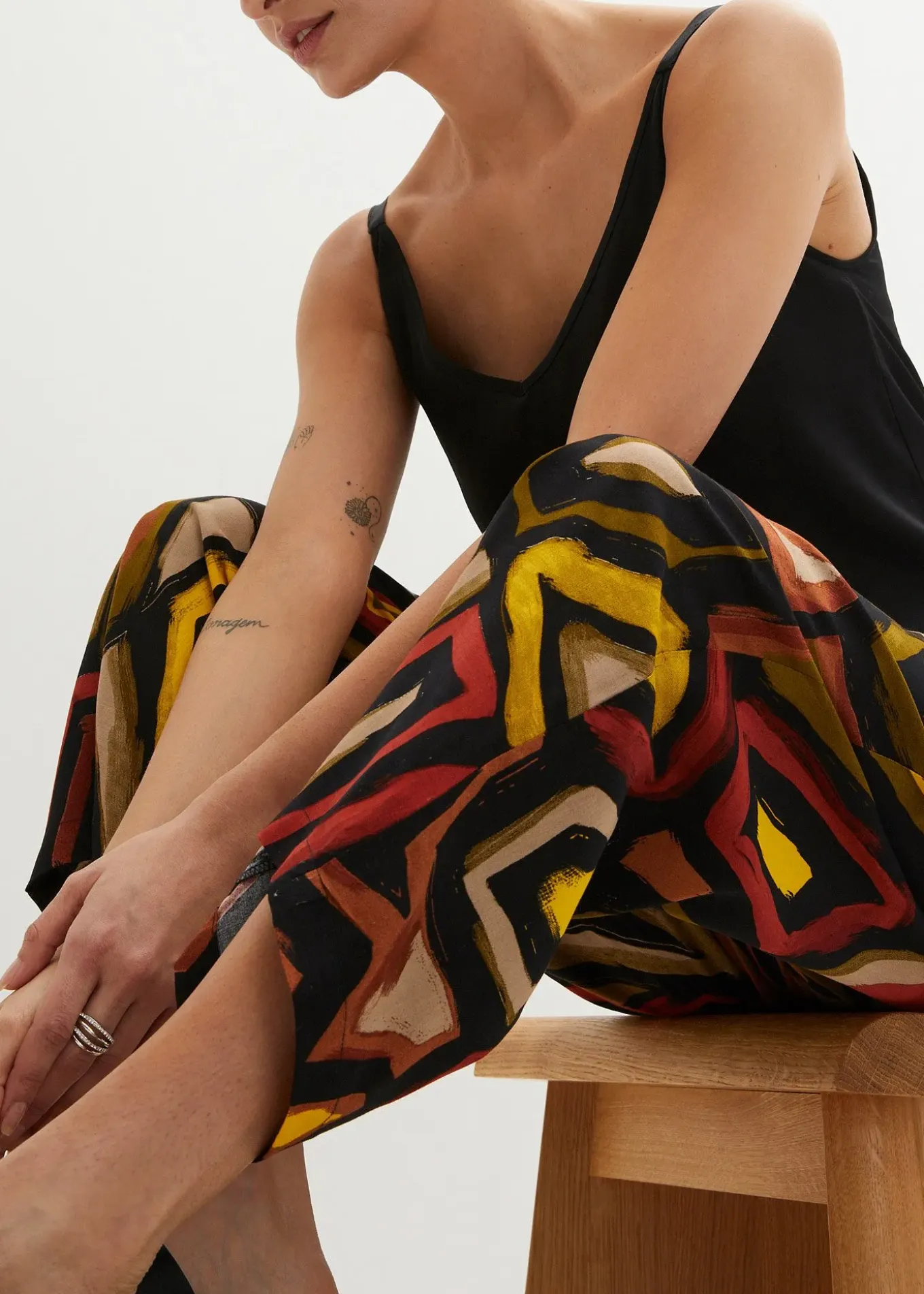 Jupe-culotte en viscose