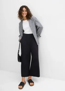 Jupe-culotte en viscose fluide