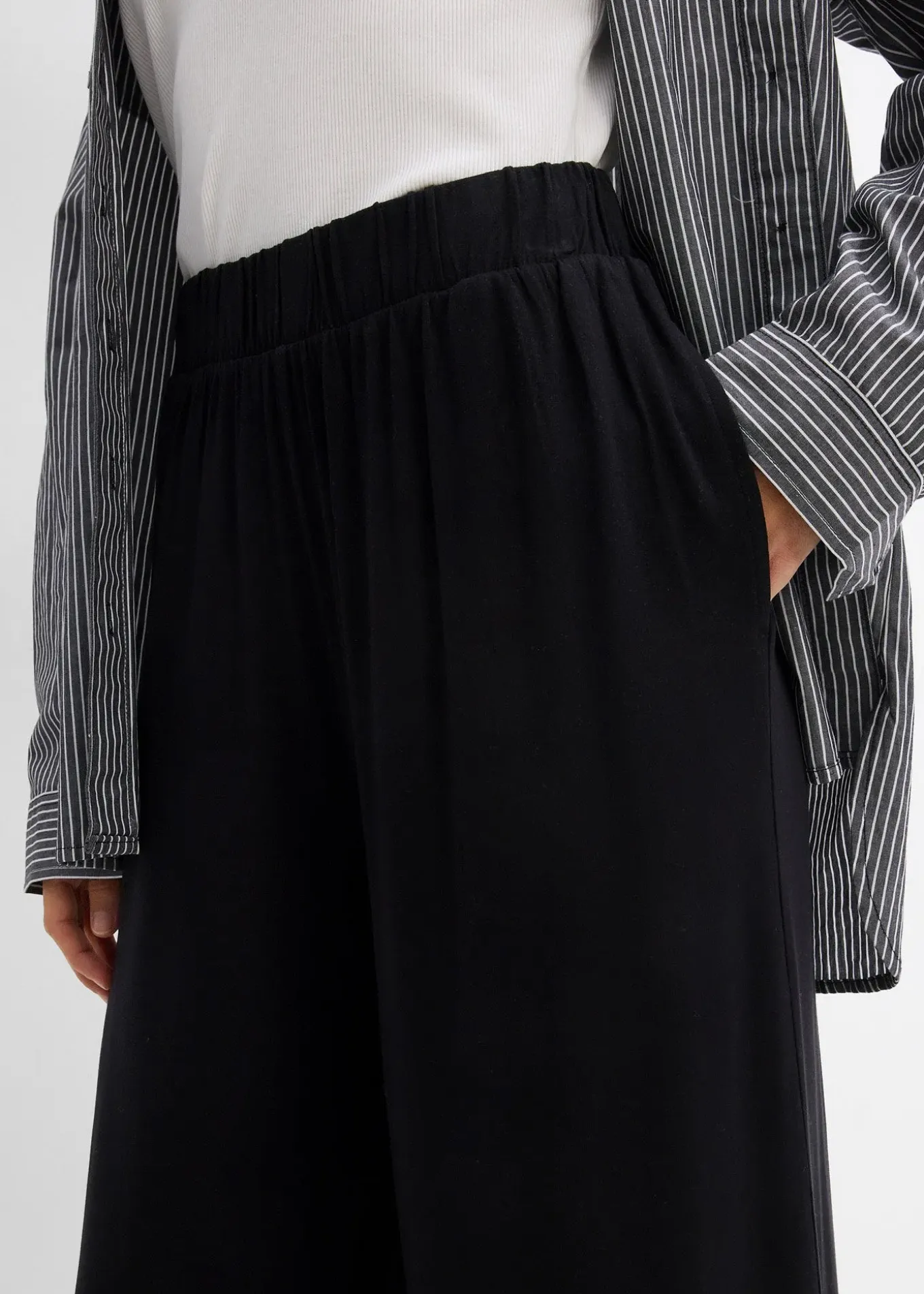 Jupe-culotte en viscose fluide