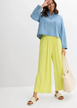 Jupe-culotte en viscose fluide