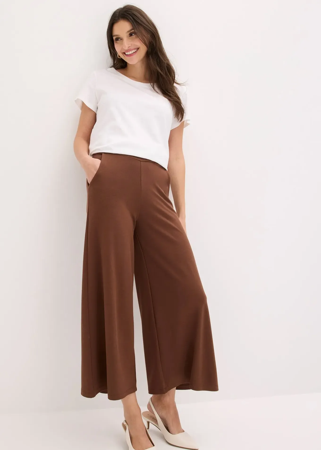 Jupe-culotte en viscose majoritaire