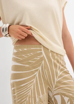 Jupe-culotte fluide en viscose mélangée