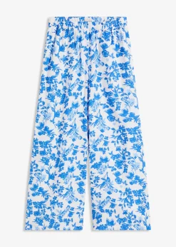 Jupe-culotte fluide en viscose mélangée