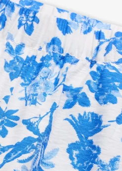 Jupe-culotte fluide en viscose mélangée