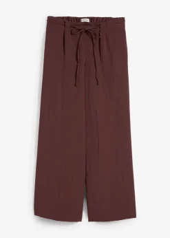 Jupe-culotte fluide en viscose mélangée