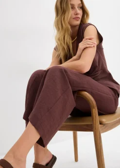 Jupe-culotte fluide en viscose mélangée