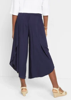 Jupe-culotte longueur mollet en viscose