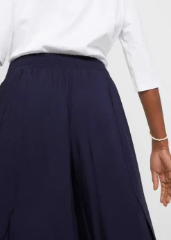 Jupe-culotte longueur mollet en viscose