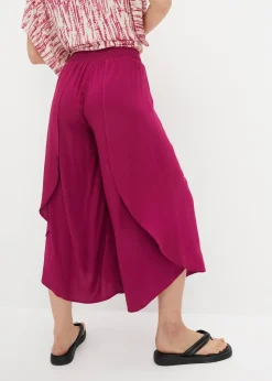 Jupe-culotte longueur mollet en viscose