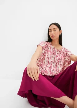 Jupe-culotte longueur mollet en viscose