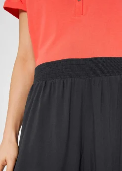 Jupe-culotte longueur mollet en viscose