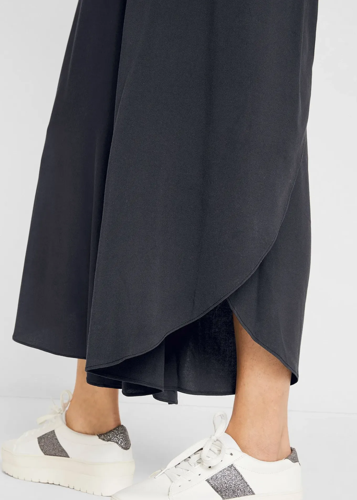 Jupe-culotte longueur mollet en viscose