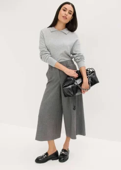 Jupe-culotte motif chevrons