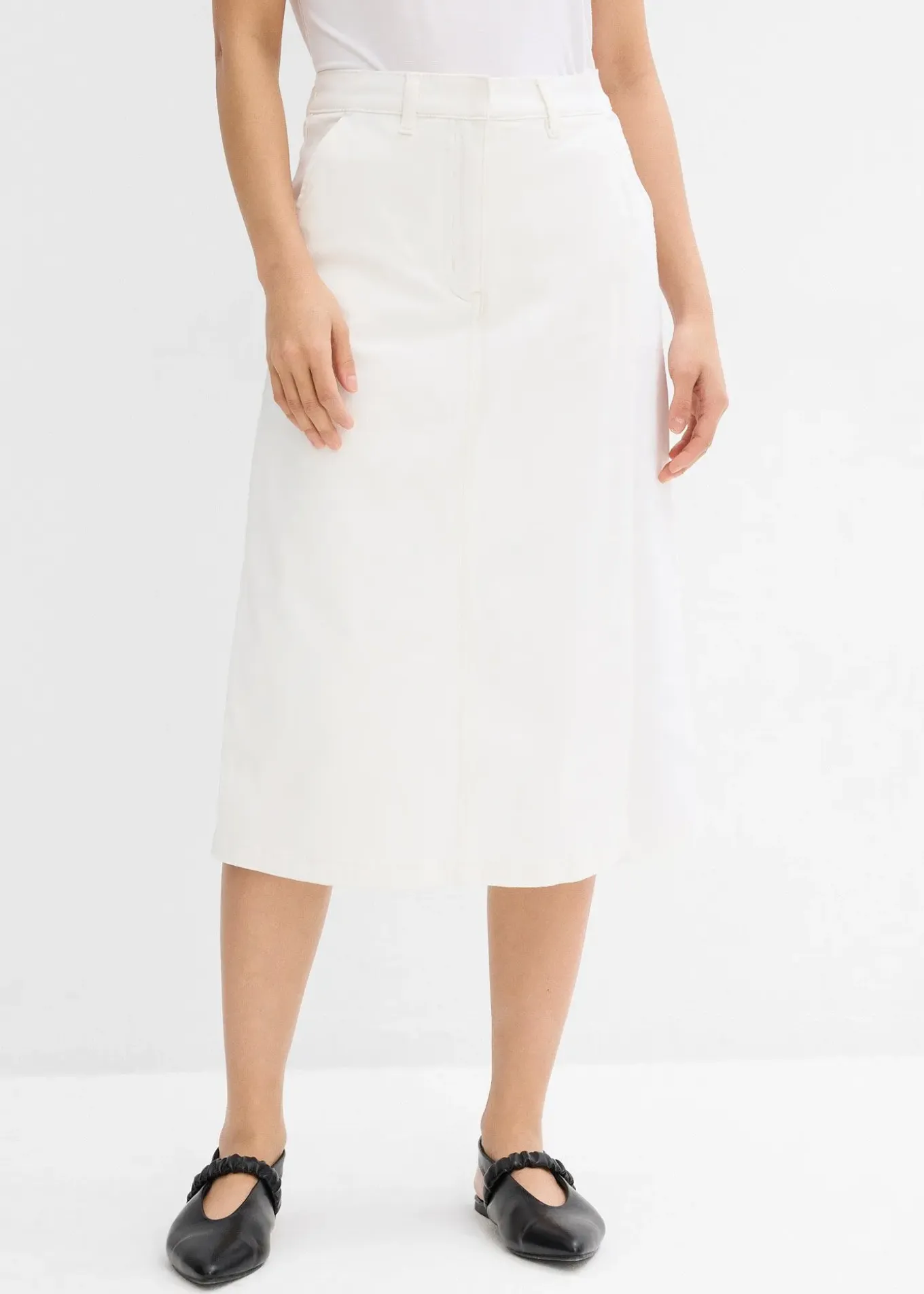 Jupe-short en coton extensible