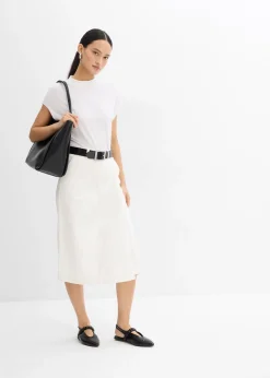 Jupe-short en coton extensible