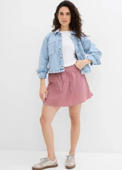 Jupe-short en gaze de coton