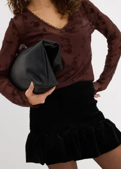 Jupe-short en velours doux