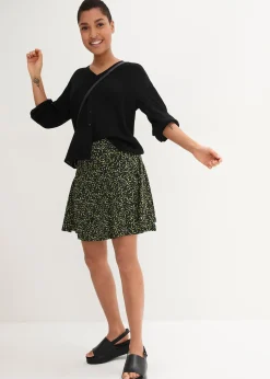 Jupe-short en viscose douce