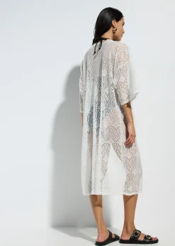 Kimono de plage transparent