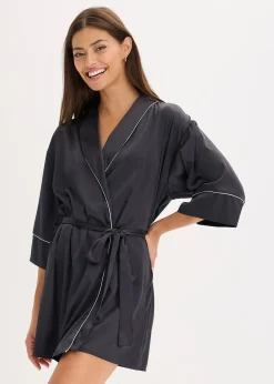 Kimono en satin brillant