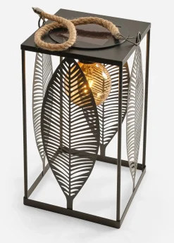 Lanterne solaire motif végétal
