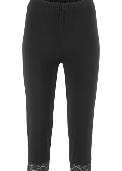Legging 3/4 avec dentelle