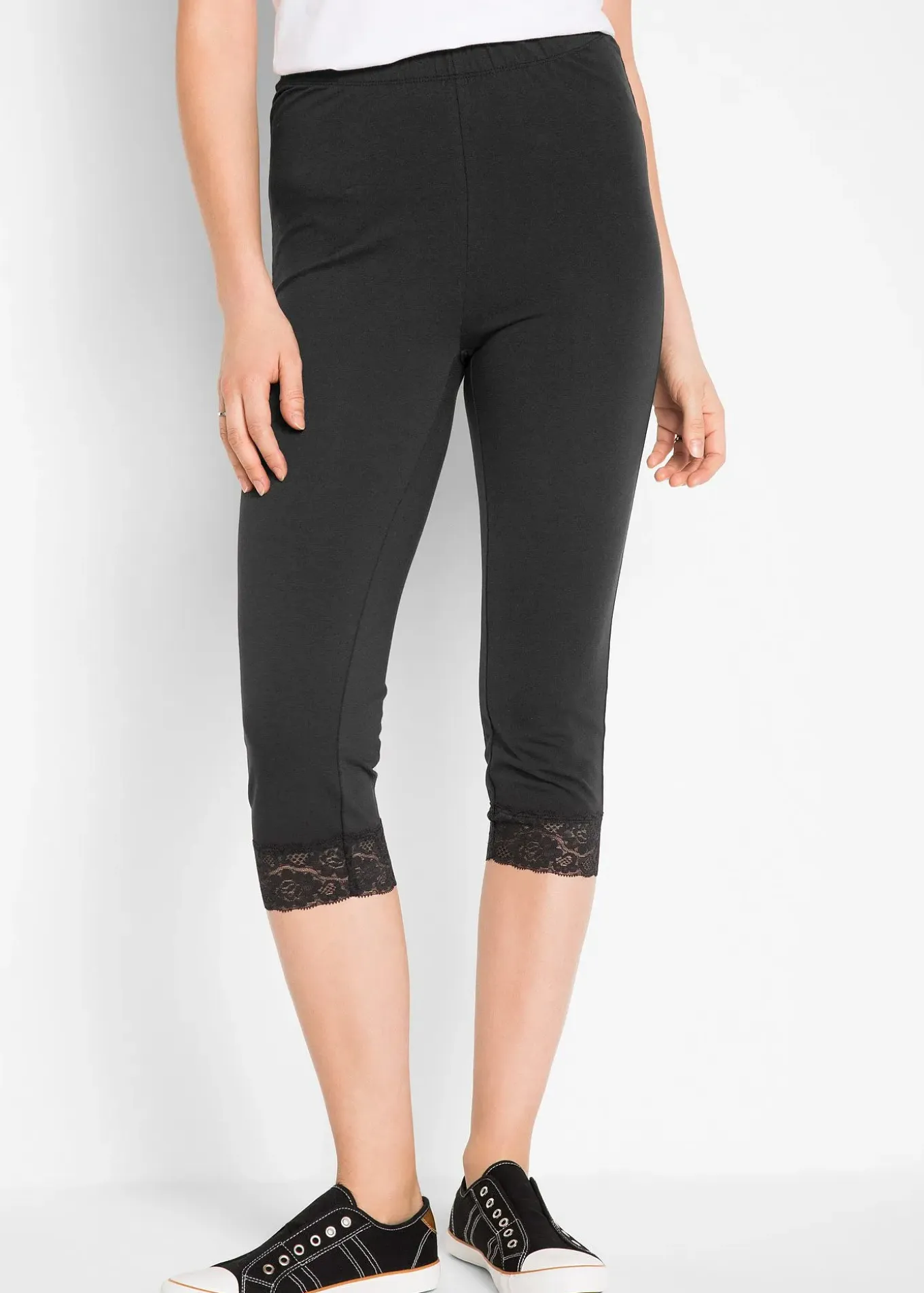 Legging 3/4 avec dentelle