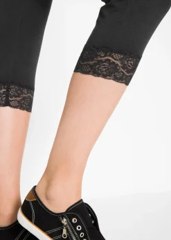 Legging 3/4 avec dentelle