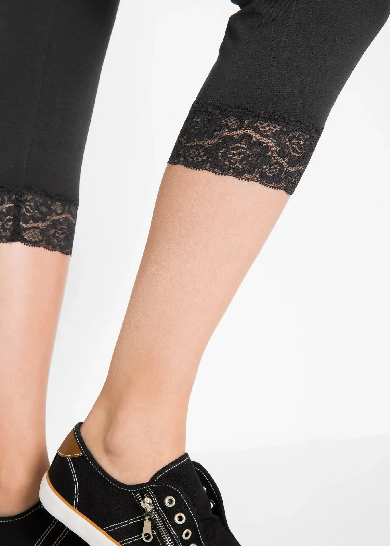 Legging 3/4 avec dentelle