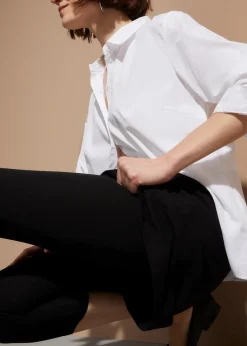 Legging 3/4 avec jupe en coton extensible