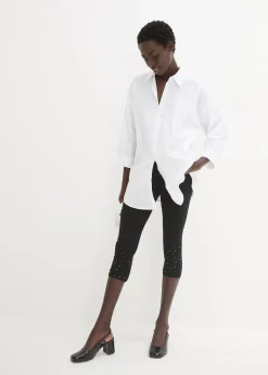 Legging 3/4 en coton extensible