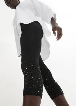 Legging 3/4 en coton extensible